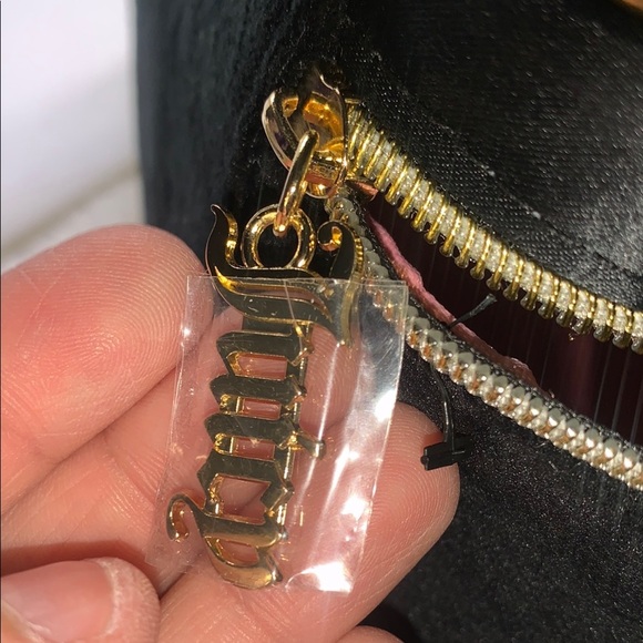 Juicy Couture Black Cosmetic Bag with Bow - Picture 9 of 13